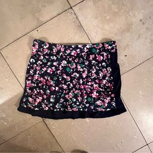 PGA Tour Navy Floral Mini Skirt